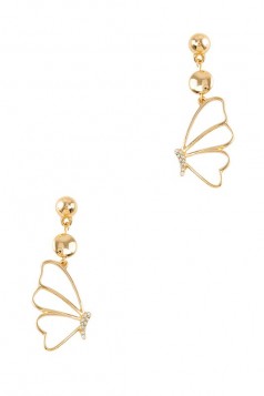Butterfly Wing Charm Stud Earring