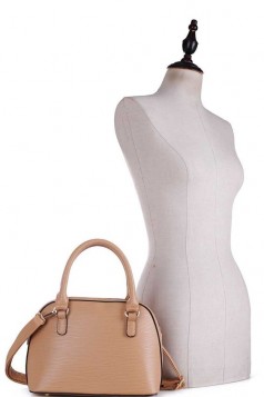 DESIGNER CUTE TEXTURE DOMED SATCHEL WITH LONG STRAP