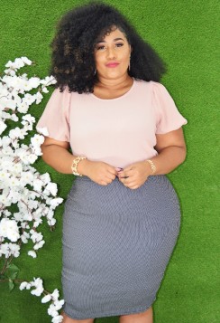 HAPPY PLACE PUFF SLEEVE TOP