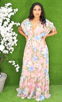 BLOSSOM FLORAL MAXI DRESS