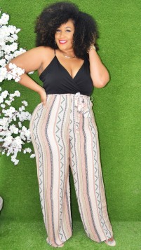 TRIBAL PRINT JUMP SUIT