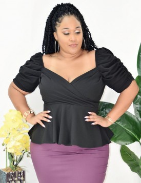 FANCY LADY PUFF SLEEVE TOP