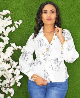 TALK TO ME NICELY WRAP TOP