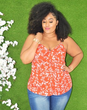 BABYDOLL FLORAL CAMI TOP