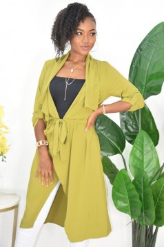 INTO FASHION TIE FRONT CARDIGAN