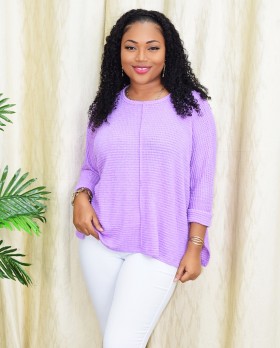 COZY STITCH OVERSIZED TOP