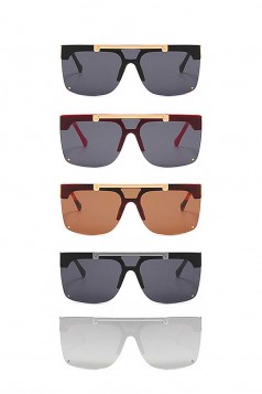 MODERN DESIGN METAL SIDES STYLISH SUNGLASSES