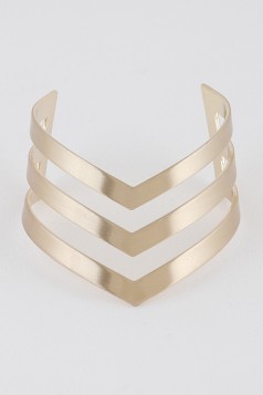 Matte V Shape Open Cut Cuff