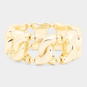 CHUNKY METAL STRETCH BRACELET